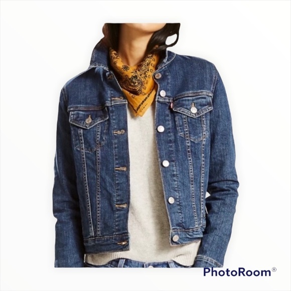 NWT LEVI'S Original Trucker Jean Jacket Size Small - Picture 3 of 11